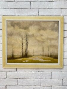 4549 ヨーロッパ買い付け品　絵画　風景画　油絵　ビンテージ　アンティーク　インテリア 高さ46　幅54　奥行1.5cm bbb