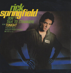 米7 Rick Springfield Dont Talk To Strangers PB13070 RCA /00080