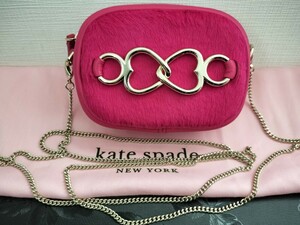 ★ほぼ未使用★Kate Spade×渡辺直美 超可愛い ミニ チェーン ショルダーバッグ ウェストポーチ★斜めがけ★