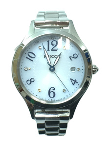 wicca◆ソーラー腕時計/アナログ/シルバー/H0F6-R011235