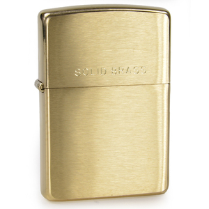 ZIPPO ソリッドブラス 204 ブラッシュ SOLID BRASS Brushed Brass ジッポー オイルライター