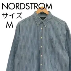 NORDSTROM デニムブルー ストライプ シャツ ビックサイズ 彼シャツ