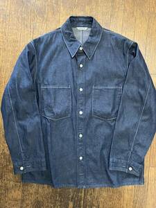 AURALEEオーラリーのデニムセットアップサイズ４デニムシャツジャケットデニムジャケット