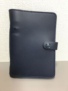 Filofax ファイロファックス レザー システム手帳 ネイビー 6穴