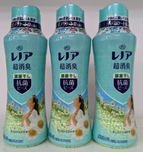  レノア 超消臭 抗菌ビーズ 部屋干し 花とおひさま 本体 490mL×3点