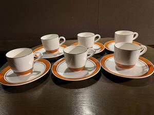 versatone noritake カップ&ソーサー 6客セット コーヒーカップ オールドノリタケ