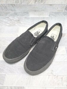 ◇ VANS ヴァンズ スリッポン スニーカー シューズ サイズ25cm ブラック レディース P