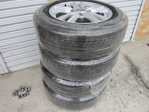 １６５/７０Ｒ１４ BLIZZAK＆アルミホイール　４本SET（ナット付き）　中古