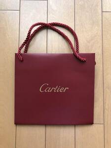 【美品】 Cartier カルティエ　ショップ袋　紙袋　ショッパー ショップバッグ　中古 ブランド袋