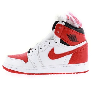 ナイキ AIR JORDAN 1 エアジョーダン 1 ヘリテージ ハイカットスニーカー レディース ホワイト/レッド US4Y/23cm 575441-161