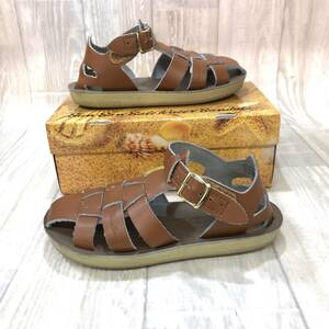 NZ1049●sun-san salt watter sandals SHARK サンダル●18cm●ブラウン ソルトウォーターサンダル