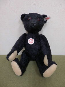 T30-4.10） Steiff / シュタイフ　KNOPF IM OHR　The Titanic Commemorative Bear　黒いタイタニックベア　追悼ベアー