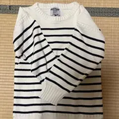 GUERNSEY WOOLLENS コットンボーダーセーター　英国製