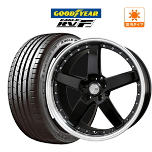 18インチ ホイール 5穴 7.0J pcd 114.3 ロクサーニ グラスターファイブ グッドイヤー イーグル RVF 215/45R18 ノア VOXY 等