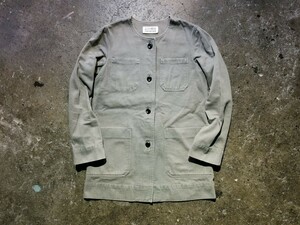 Martin Margiela 00ss ⑥ ノーカラーワークジャケット 2000ss マルタンマルジェラ MM6 オリゾンティ