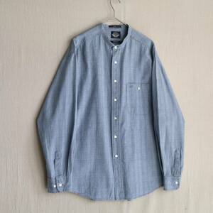 90s DOCKERS バンドカラー シャツ / M コットン チェック LEVI’S USA ビンテージ T4-05136-9295 sale