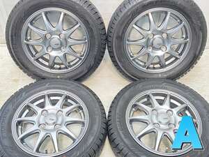 中古タイヤ スタッドレスタイヤ ホイールセット 4本セット 155/65R13 　 SPORT ABELIA 13x4.0 43 100-4穴 ヨコハマ アイスガードIG60