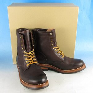 FF16410 MOTO モト MOTO(R) HAND-DYED COW LEATHER LACE UP BOOTS ブーツ 1011 ダークブラウン系 7 1/2 美品