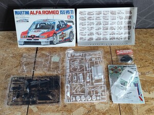 （UA141）TAMIYA プラモデル 未組立品 MARTINI ALFA ROMEO 155 V6 TI タミヤ スポーツカーシリーズ No176 アルファロメオ 1/24 現状品