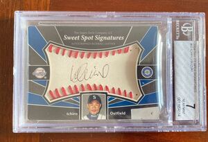 1円スタート! 2004 Upper Deck ICHIRO SUZUKI Sweet Spot Signatures AUTOGRAPH Auto PSA7 HOF イチロー 野球殿堂入り 直筆サイン