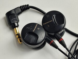 Panasonic イヤフォン ◯ Technics RP-HV70 と同等だと思いますが型番不明です 音出ました 動作品 ◯ イヤホン 昭和 平成 レトロ 古い