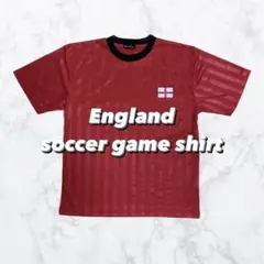 【y2k】ユニフォーム サッカー ゲームシャツ イングランド 赤 トレーニング