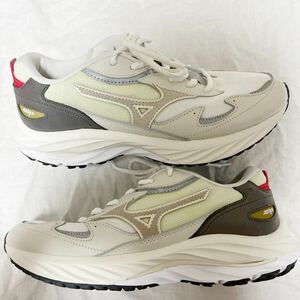 定価19800円　ミズノ　ウェーブライダー　ベータ　MIZUNO WAVE RIDER β ICONIC COLOR PACK US8.5 26.5CM WHITE/GREIGE ランニングシューズ