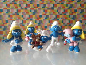 【Schleich SMURFS】 シュライヒ フィギュア スマーフ スマーフェット/ベイビースマーフ/ヴァニティスマーフ Baby Vanity Smurfette●