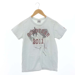 ティーエムティー TMT GOOD YEAR 2011 Tシャツ カットソー 半袖 プリント S 水色 ライトブルー /DF ■OS ■SH メンズ