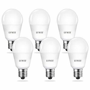 LVWIT LED電球 E17口金 40W形相当 電球色 3000K 400LM 消費電力4W 広配光タイプ ミニクリプトン電球 省エネ リビング ダイニング