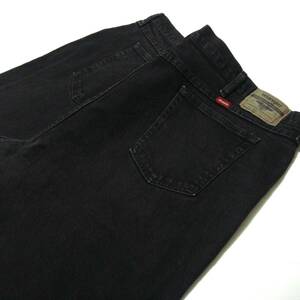 ■黒 ラングラー/Wrangler 厚めジーンズ ■W[44 inch] 実寸112cm L74cm [股 裾に擦れ無し] アメリカ USA古着 ブラックデニム N3 送料520■