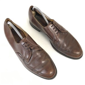 60s-70s?USA Vintage☆ウォークオーバー/Walk Over☆本革/グッドイヤー製法/Uチップ【10D/27.5-28.0/茶/BROWN】dress shoes〇bA-66