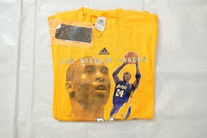 1円スタート！ 【デットストック品】Vintage NBA Tシャツ コービーブライアント No24 ロサンジェルスレイカーズ adidasボディ サイズM