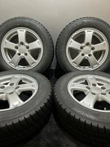 195/65R15 GOODYEAR/ICE NAVI 6 18年製 ホンダ ステップワゴン 純正 モデューロ 15インチ 6J ＋50 114.3 5H スタッドレス バリ山