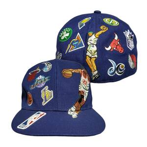 【激レア　USA製】　NEW ERA　ニューエラ　NBA　キャップ　帽子　正規品　59FIFTY　7 5/8　61㎝　フルデコ　刺繍　80s　90s　ビンテージ