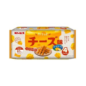 ギンビス カリッとチーズ ４Ｐ ゴーダチーズ チーズ味 ノンフライ チーズおやつ カリカリ食感