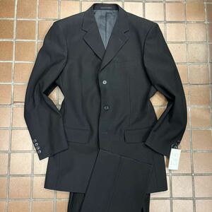 新品【サイズY8 3L★上品な礼服】3Bシングルスーツ ブラックフォーマル 背抜き ノーベンツ 2タック リクルートスーツ 喪服 冠婚葬祭 真っ黒