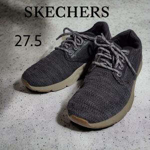 SKECHERS スケッチャーズ スニーカー ブラック メンズ27.5黒