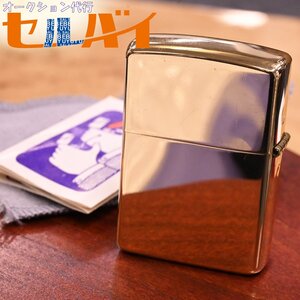 本物 ZIPPO 金無垢 18K Bradford.PA C番 オイルライター 78.8ｇ 喫煙具 純正木箱 カバー 冊子付 ジッポー K18 イエローゴールド 750 18KT