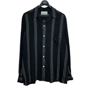 WACKO MARIA 23AW STRIPED OPEN COLLAR SHIRT ストライプオープンカラーシャツ 8071000142283