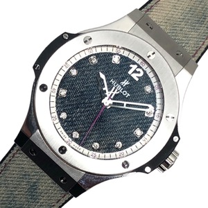 ウブロ HUBLOT ビッグバン ジーンズ 世界100本 343.SX.2719.NR.WTY16 ブルー TI/SS 腕時計 メンズ 中古