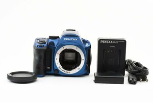 Pentax K-30 デジタル一眼カメラ ボディ ブルー 1628万画素 [美品] バッテリー 充電器付き フルHD動画 手ぶれ補正 防塵・防滴