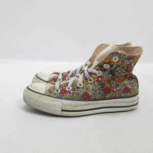 s■【23cm】コンバース/CONVERSE ALL STAR 花柄 ハイカットスニーカー■LADIES/129【中古】