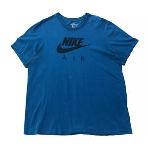 【980円スタート】USA 古着 半袖 Tシャツ NIKE ブルー 青 メンズXLサイズ ナイキ ロゴTシャツ スポーツ 古着卸 激安 BA1497