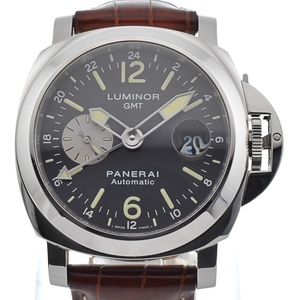 パネライ PANERAI PAM00088 ルミノール GMT アッチャイオ スモールセコンド デイト 自動巻き メンズ 良品 箱・保証書付き M#134546