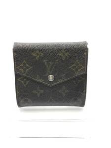 Louis Vuitton ルイヴィトン モノグラム ポルト モネ ビエ カルトクレディ ブラウン系 二つ折り 財布 Wホック M61660 8901AN