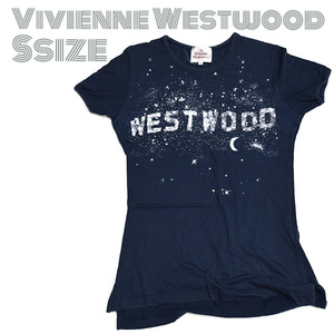 Vivian Westwood■ミルキーウェイTシャツ　レディースM　ネイビー　オーブ×ストーン Milkyway　ヴィヴィアンウエストウッド