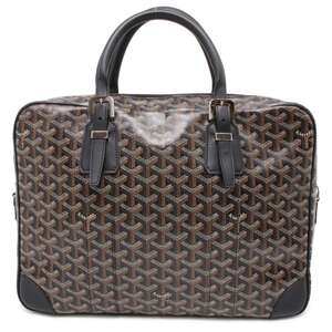 ★ゴヤール ビジネスバッグ ヘリンボーン アンバサッドMM PVC AMBAS2MMLTY01CL01P GOYARD トートバッグ 黒 【安心保証】