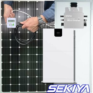 プラグイン付き蓄電池 ソーラー発電システム ハイブリッドインバーター 5000w蓄電出力 SEKIYA