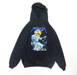 【アパレル】☆希少☆ METALLICA メタリカ パーカー バンド スウェット トレーナー Lサイズ ロック ヘヴィメタル ヘビメタ スカル レア